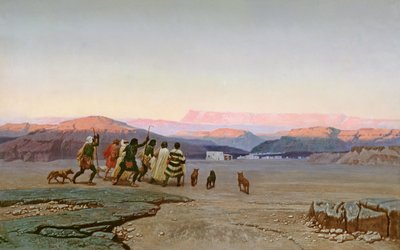 The Shepherds, Led by the Star, Arriving at Bethlehem by Octave Penguilly l